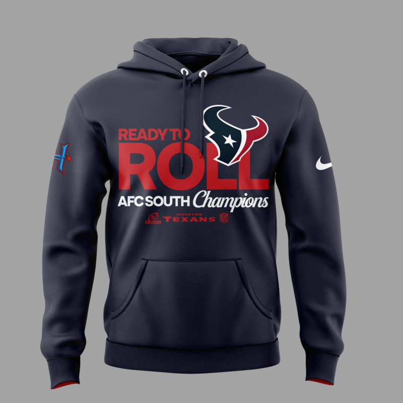Special Houston Texans 2024 AFC South Division Champions  Hoodie For Fans - Image 2