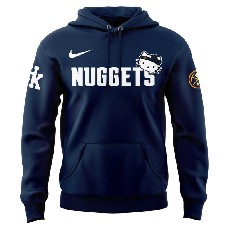 Limited Edition Denver Nuggets x Hello Kitty Hoodie 2024 - Image 2
