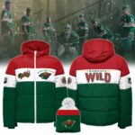 Minnesota Wild 2024 Premium Limited 3D Down Jacket & Bobble Hat