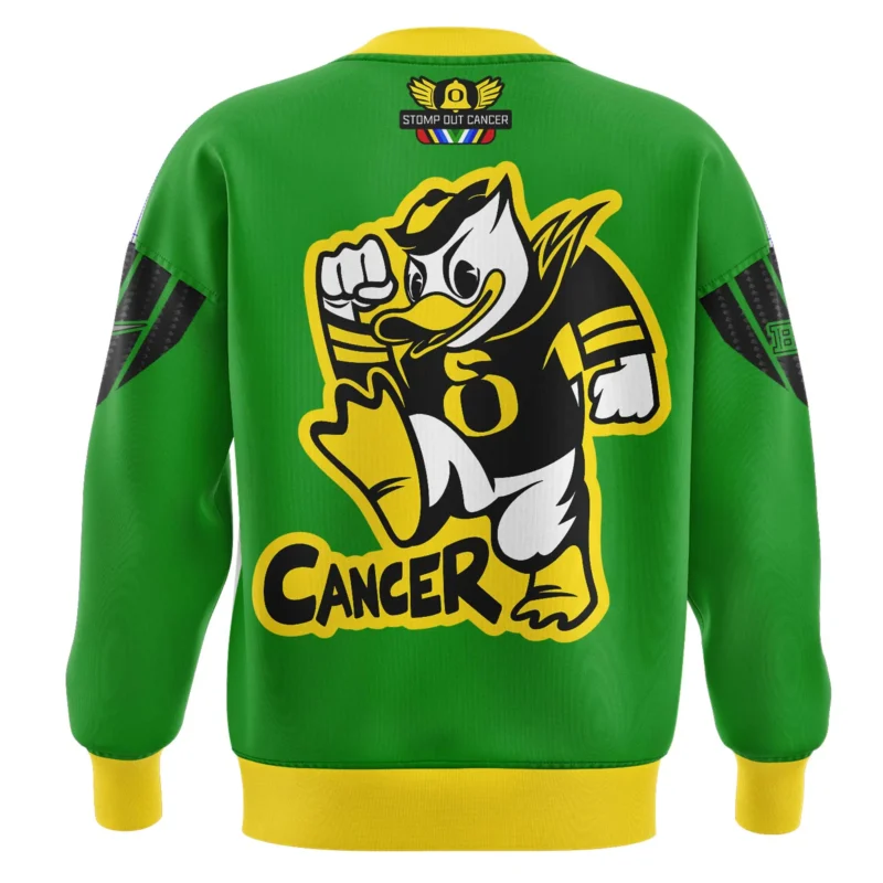Oregon Ducks “Stomp Out Cancer” Heroes Sweater Shirt - Image 3