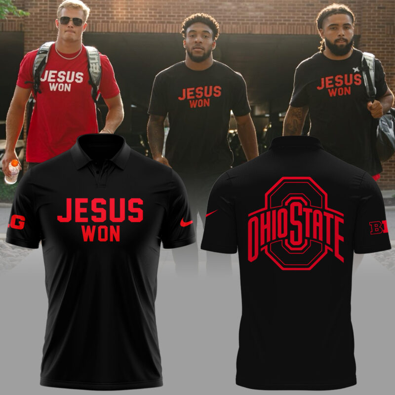 Limited Edition JESUS WON Black Polo 2024