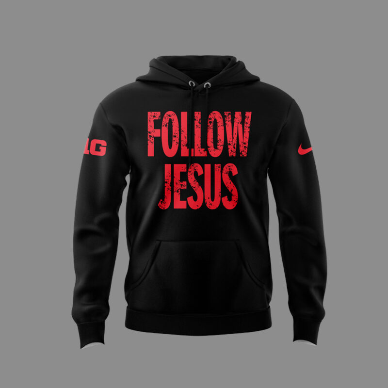 Limited Edition FOLLOW JESUS Black Hoodie 2024 - Image 2