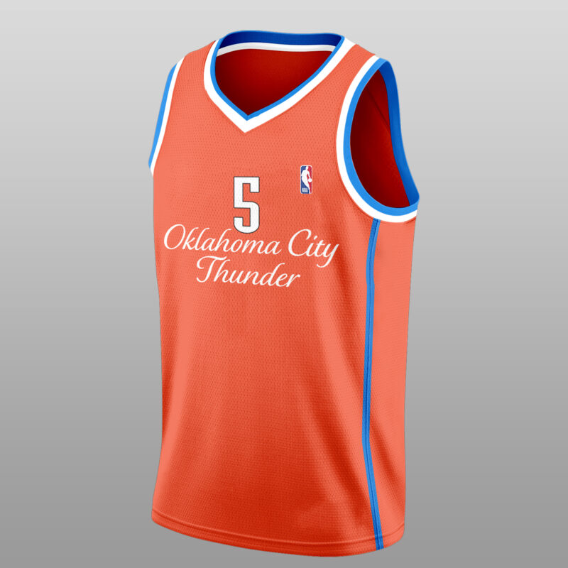 __Special New Oklahoma City Thunder BasketballJersey Set2 - Image 2