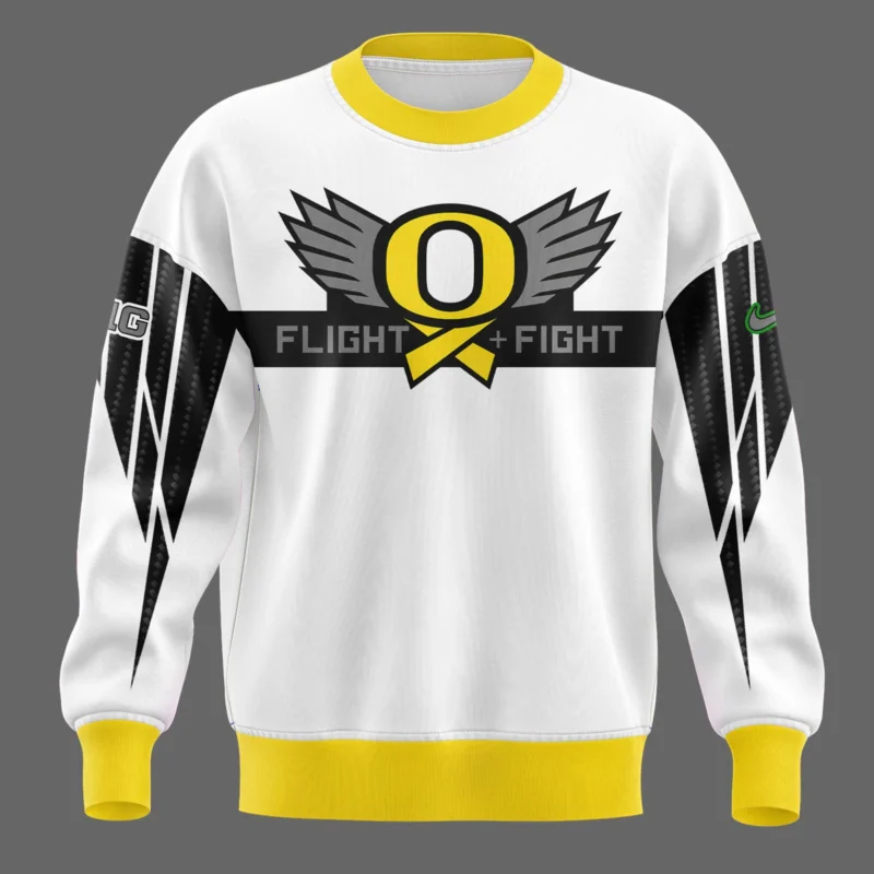 Oregon Ducks “Stomp Out Cancer” Heroes Sweater Shirt - Image 2