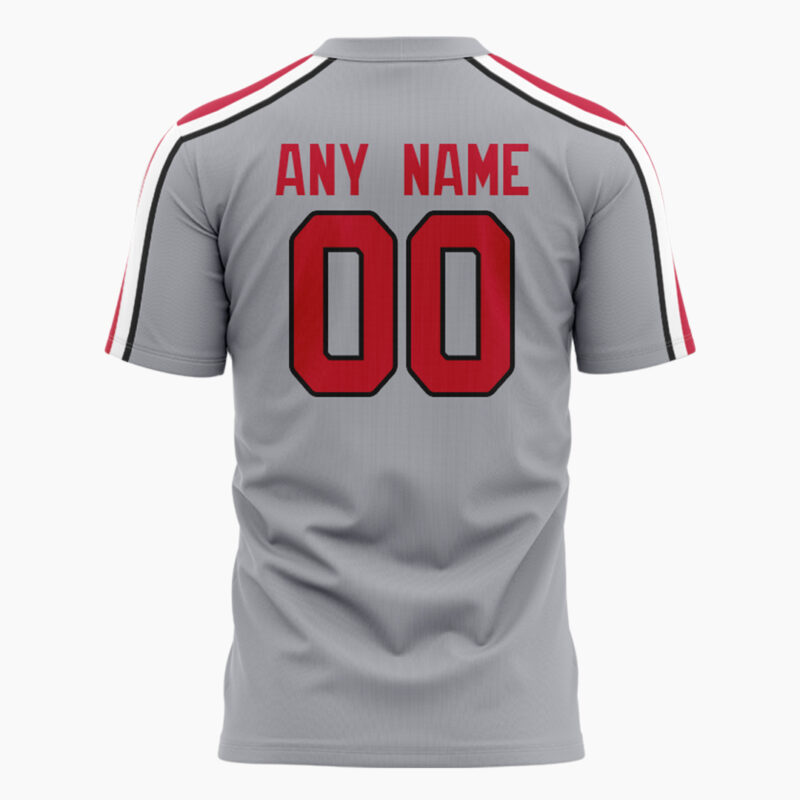 Men’s Ohio State Buckeyes Nike Gray Game Shirt (Custom) - Image 3