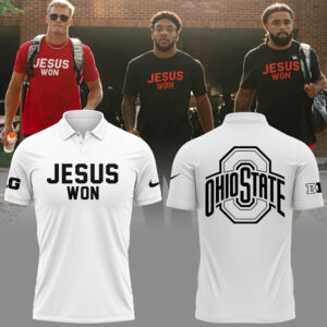Limited Edition JESUS WON White Polo 2024