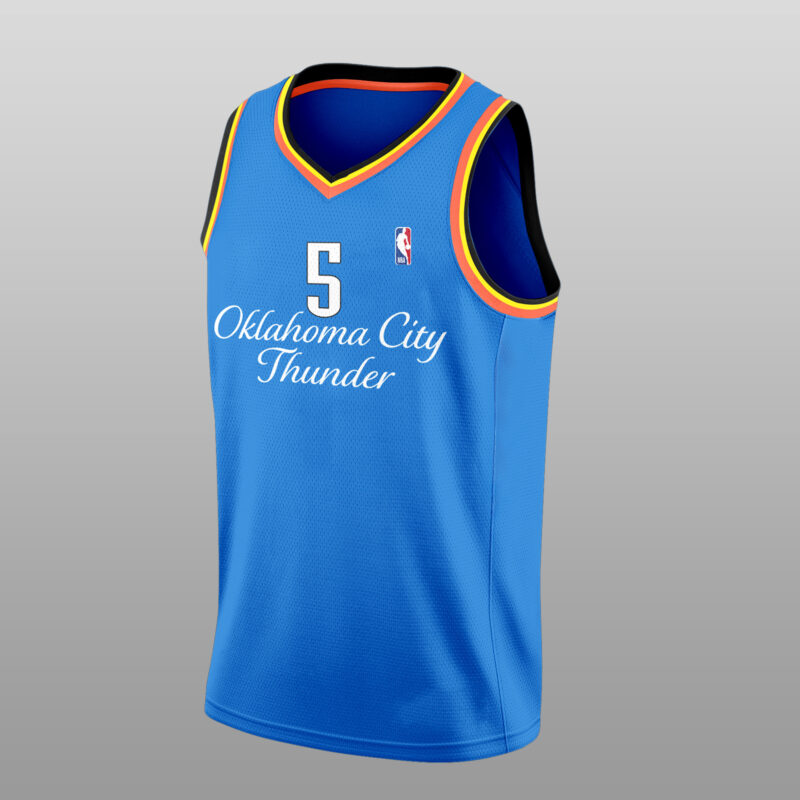 __Special New Oklahoma City Thunder BasketballJersey Set - Image 2