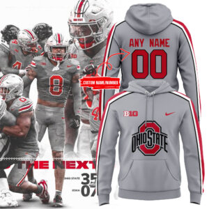 Men’s Ohio State Buckeyes Nike Gray Game Hoodie (Custom)