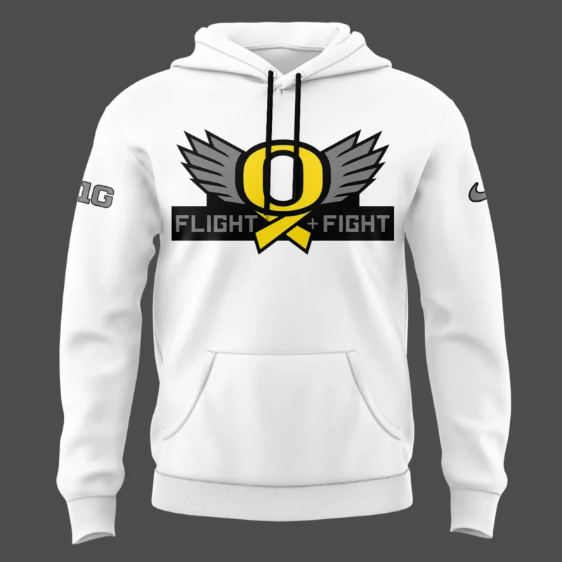 Oregon Ducks "Stomp Out Cancer" Heroes Hoodie - Image 2