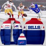 Buffalo Bills 2024 Premium Limited 3D Bomber Down Jacket