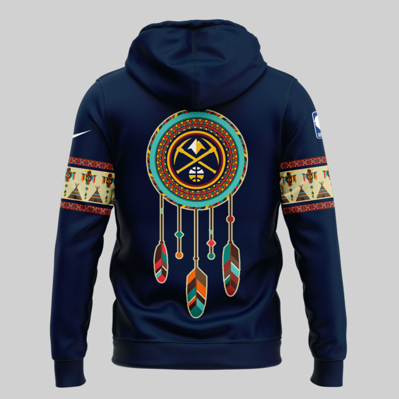 Limited Edition Native American Heritage Night Denver Nuggets Hoodie - Image 2