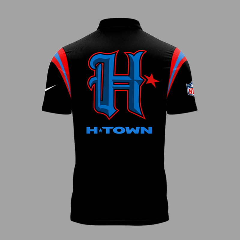 Limited Edition HTown Blue Polo Shirt 2024 - Image 3