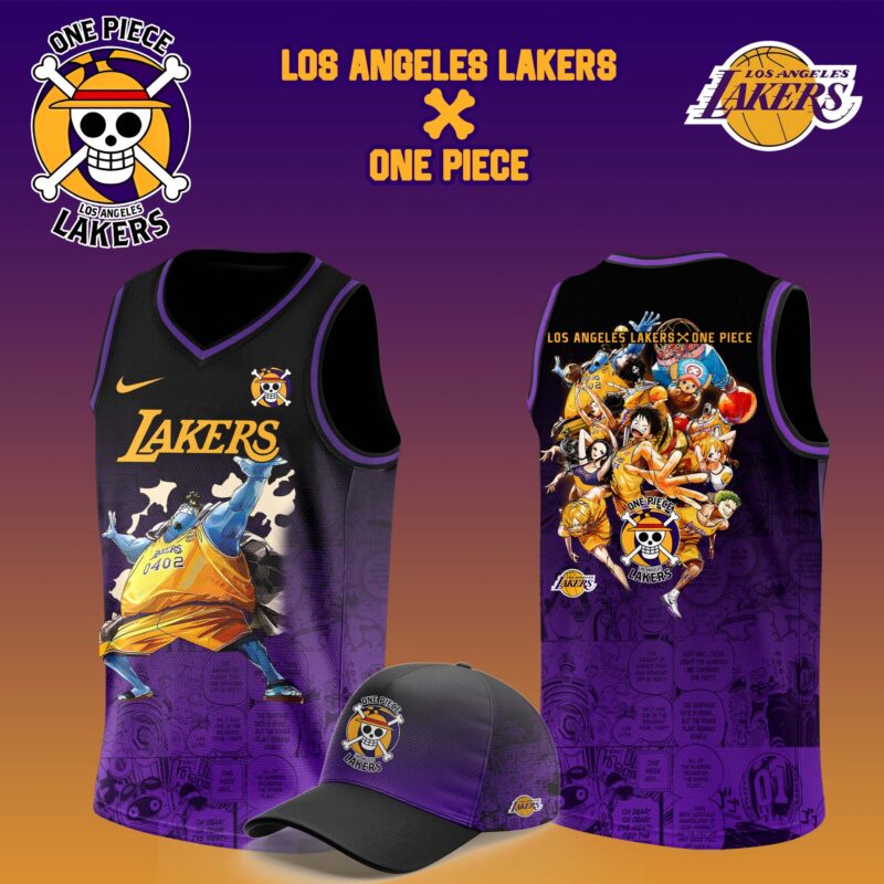 Los Angeles Lakers x JINBE One Piece the Straw Hat Pirates Jersey