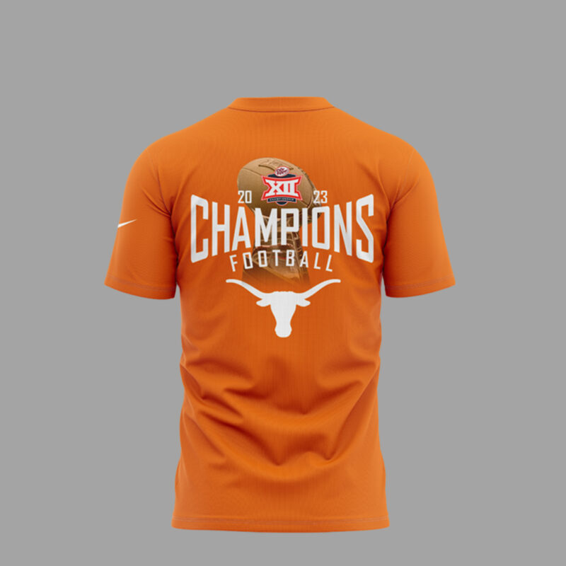 TEXAS LONGHORNS Big 12 Championship Football T-Shirt - Image 3