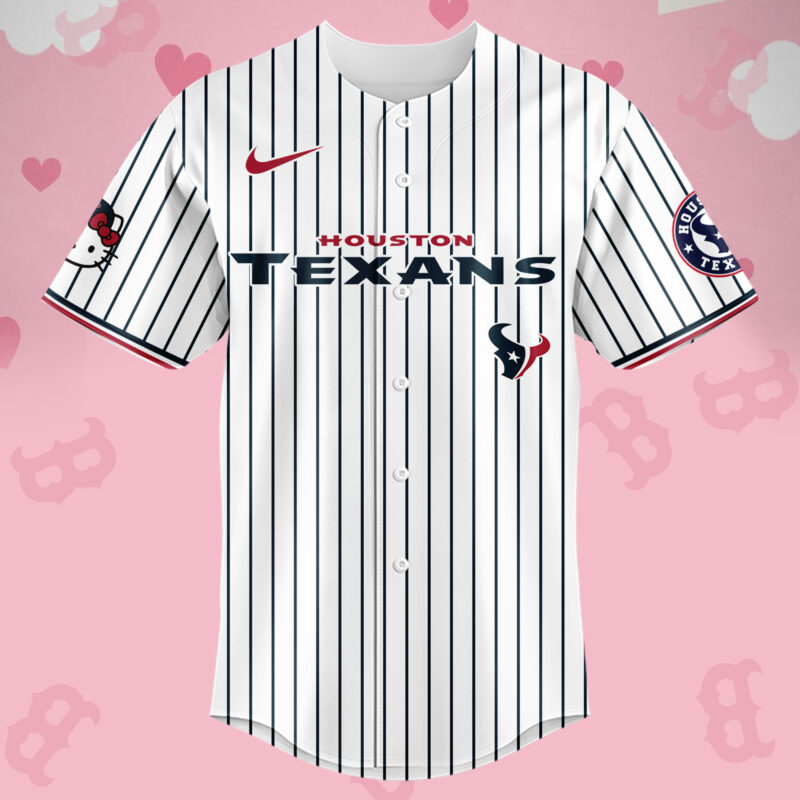 Limited Edition Houston Texans Hello Kitty Jersey 2024 - Image 2