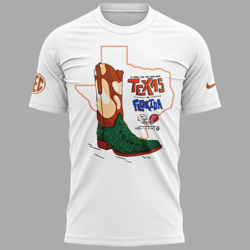 Limited Edition Texas Longhorns x Florida Gators Tshirt 2024 - Image 2