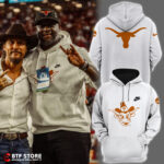 .Texas Longhorns Zip-Hoodie (White) (#4)