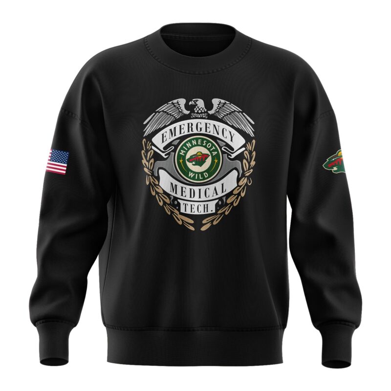 Minnesota Wild 2024 Emergency Medical Technician Sweatshirt - Image 2