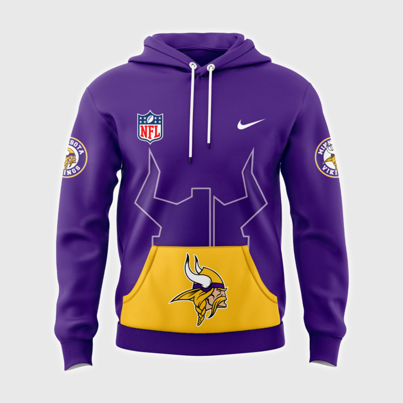 Minnesota Vikings Nike Purple Game Hoodie - Image 2