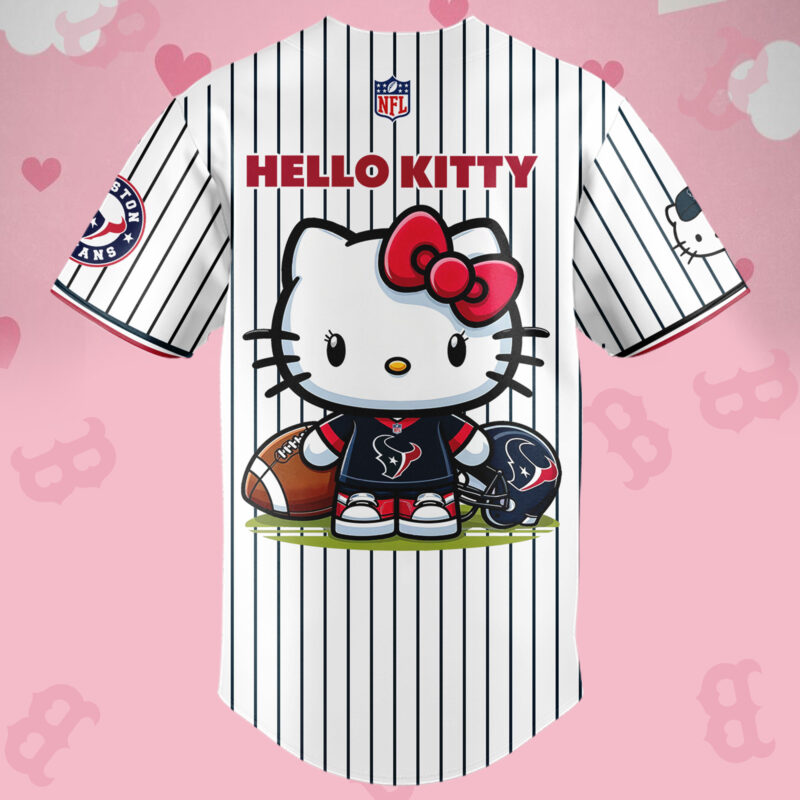 Limited Edition Houston Texans Hello Kitty Jersey 2024 - Image 3