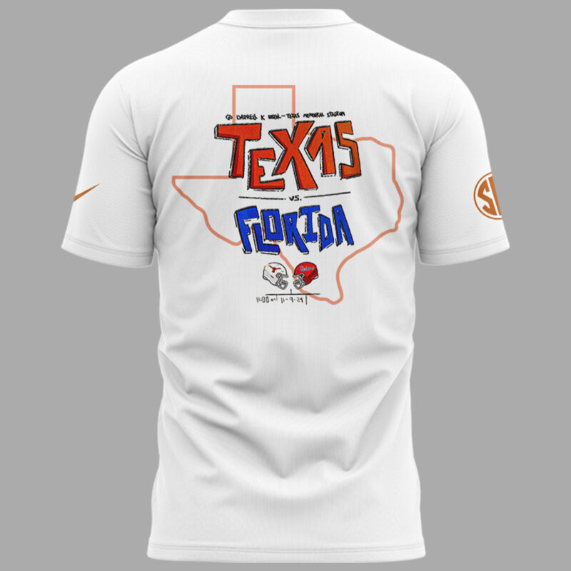 Limited Edition Texas Longhorns x Florida Gators Tshirt 2024 - Image 3