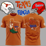 Limited Edition Texas Longhorns x Florida Gators Orange Tshirt 2024