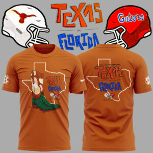 Limited Edition Texas Longhorns x Florida Gators Orange Tshirt 2024