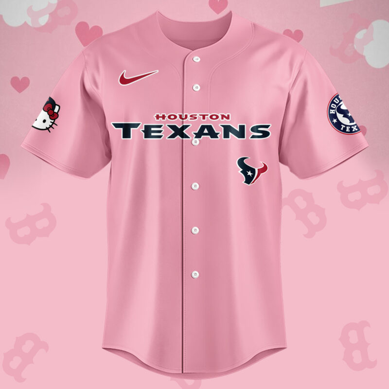 Limited Edition Houston Texans Hello Kitty Jersey 2024 - Image 2