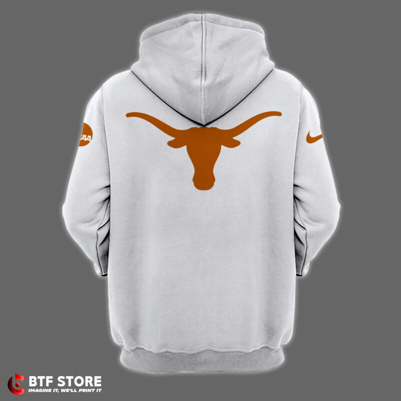 .Texas Longhorns Zip-Hoodie (White) (#4) - Image 9