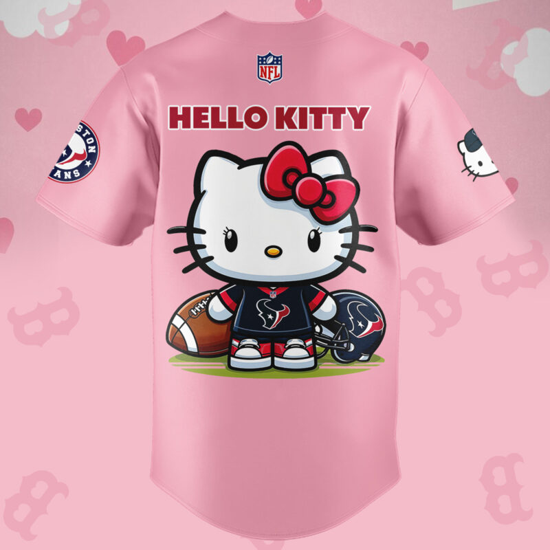 Limited Edition Houston Texans Hello Kitty Jersey 2024 - Image 3