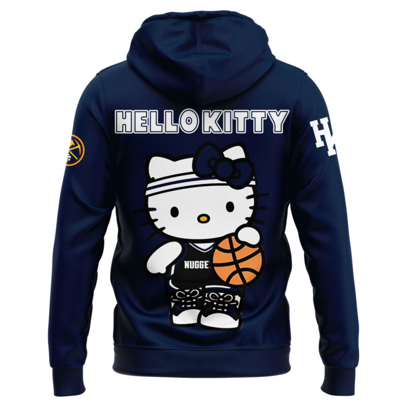 Limited Edition Denver Nuggets x Hello Kitty Hoodie 2024 - Image 3