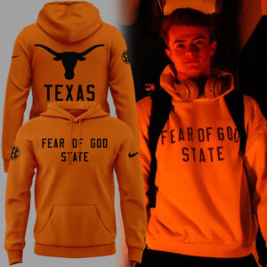 Limited Edition Texas Longhorns Fear Of God State Orange Hoodie