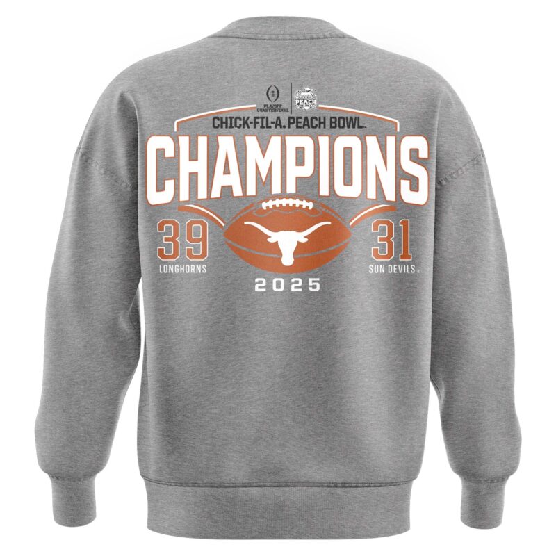 Texas Longhorns College Football Playoff 2025 Peach Bowl Champions Sweat - Image 3
