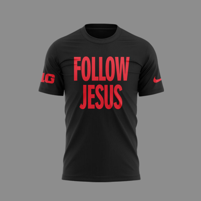Limited Edition FOLLOW JESUS Black TShirt 2024 - Image 2