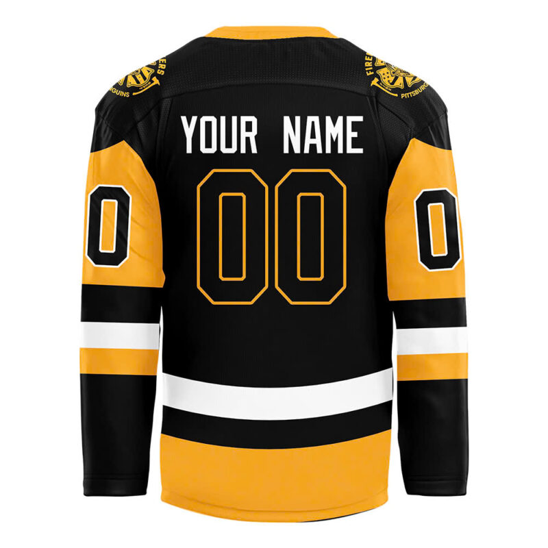 Pittsburgh Penguins x 2024 Firefighter Appreciation Night Premium Limited Personalized Jersey - Image 3