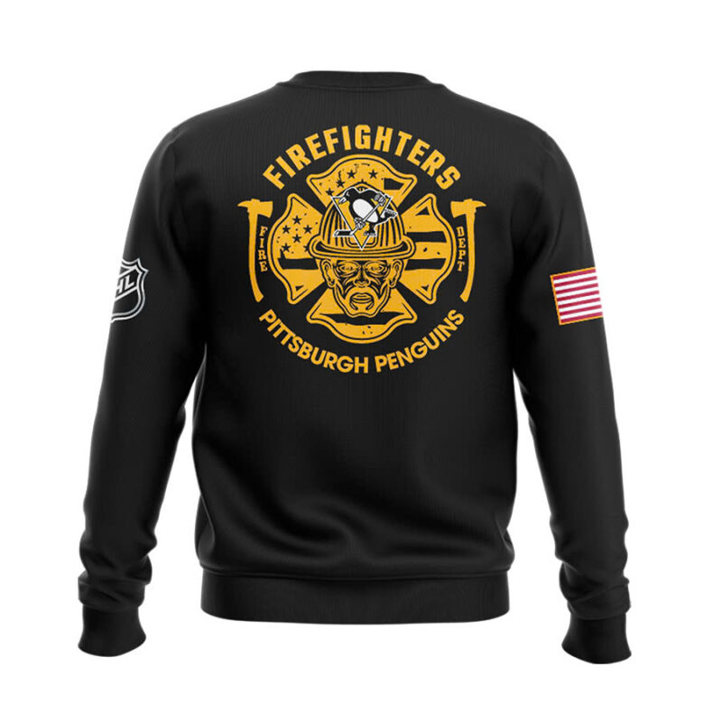 Pittsburgh Penguins x 2024 Firefighter Appreciation Night Premium Limited Sweatshirt - Image 3