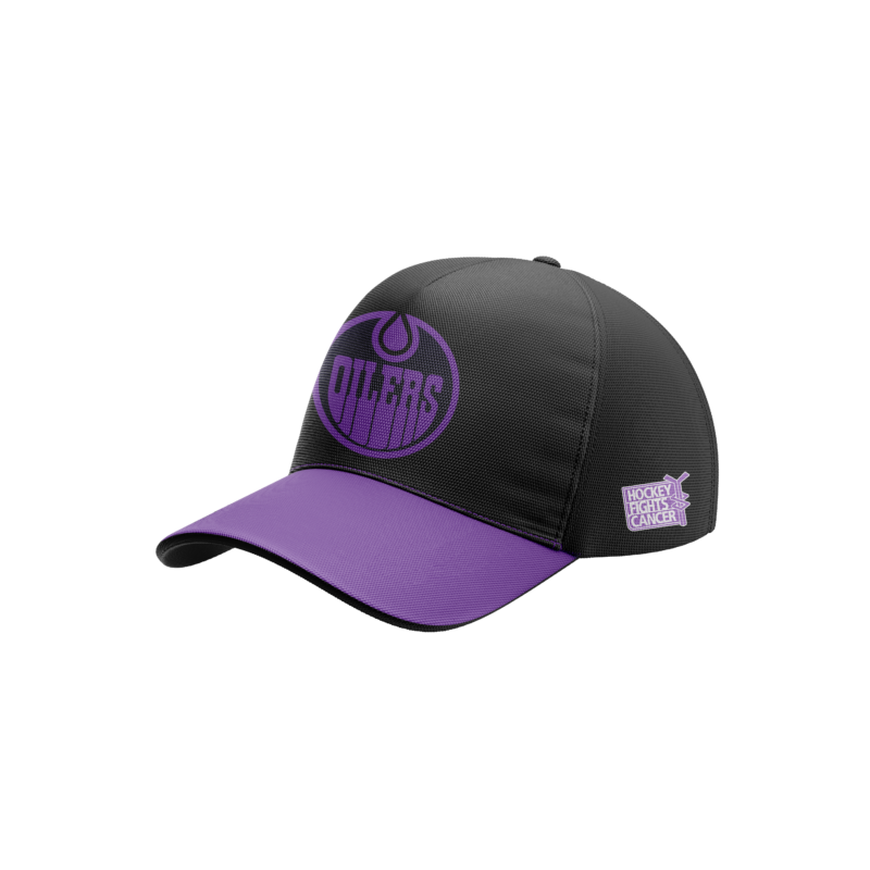 Women's Edmonton Oilers 2024 Hockey Fights Cancer Hoodie - Image 4