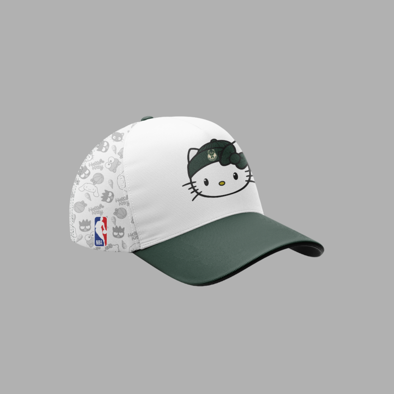 Women’s Nike Milwaukee Bucks x Hello Kitty Night 2024 Premium Limited Pullover Hoodie - Image 3