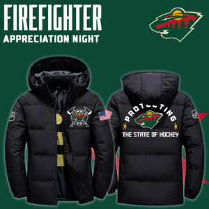 Minnesota Wild x 2024 Firefighter Appreciation Night Premium Limited Down Jacket