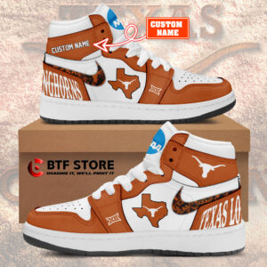 Personalized Texas Longhorns Sneaker Air Jordan 1 Shoes