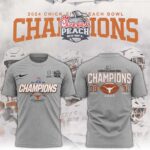 Texas Longhorns College Football Playoff 2025 Peach Bowl Champions Tshirt