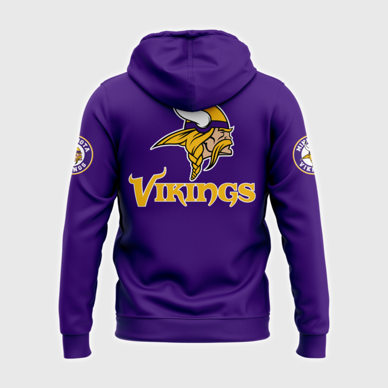 Minnesota Vikings Nike Purple Game Hoodie - Image 3