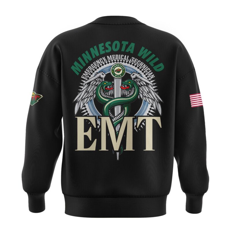 Minnesota Wild 2024 Emergency Medical Technician Sweatshirt - Image 3