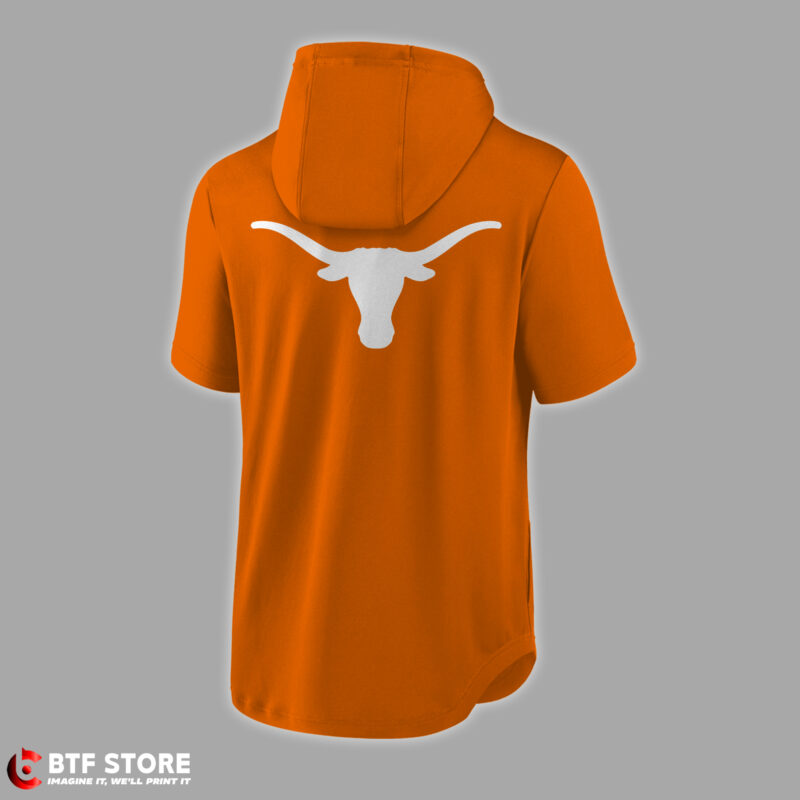 Texas Longhorns Super Soft Fleece Short Sleeve Hoodie - Image 3