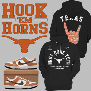 ___..Limited edition Texas Longhorns football team hoodie hot