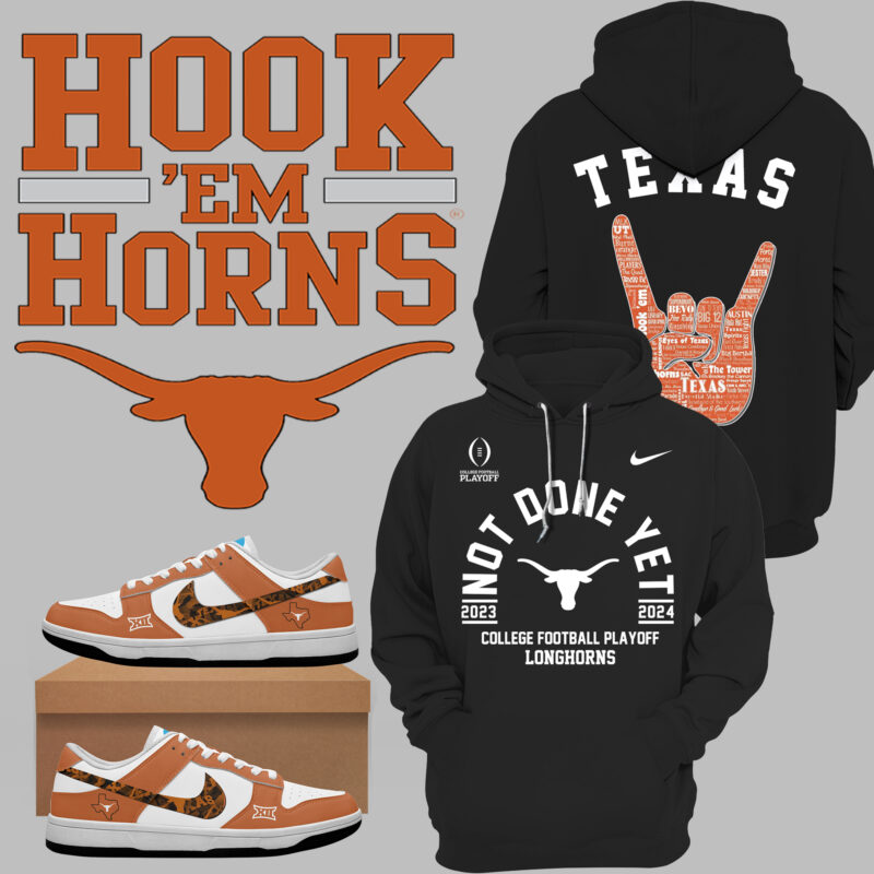 ___..Limited edition Texas Longhorns football team hoodie hot