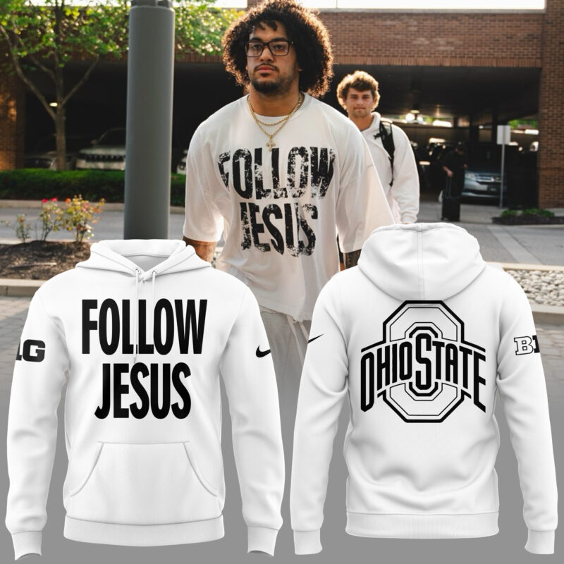 Limited Edition FOLLOW JESUS White Hoodie 2024