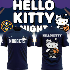 Limited Edition Denver Nuggets x Hello Kitty Tshirt 2024
