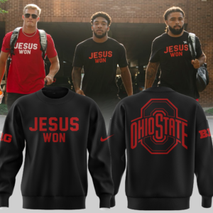 Limited Edition JESUS WON Black SweatShirt 2024