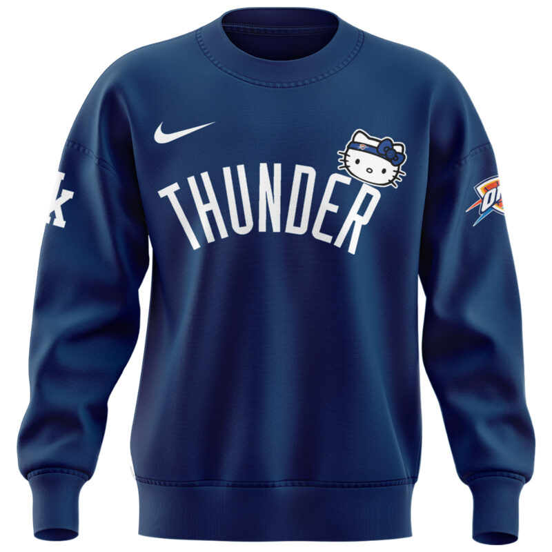 Special New Oklahoma City Thunder x Hello Kitty Sweat 2024 - Image 2